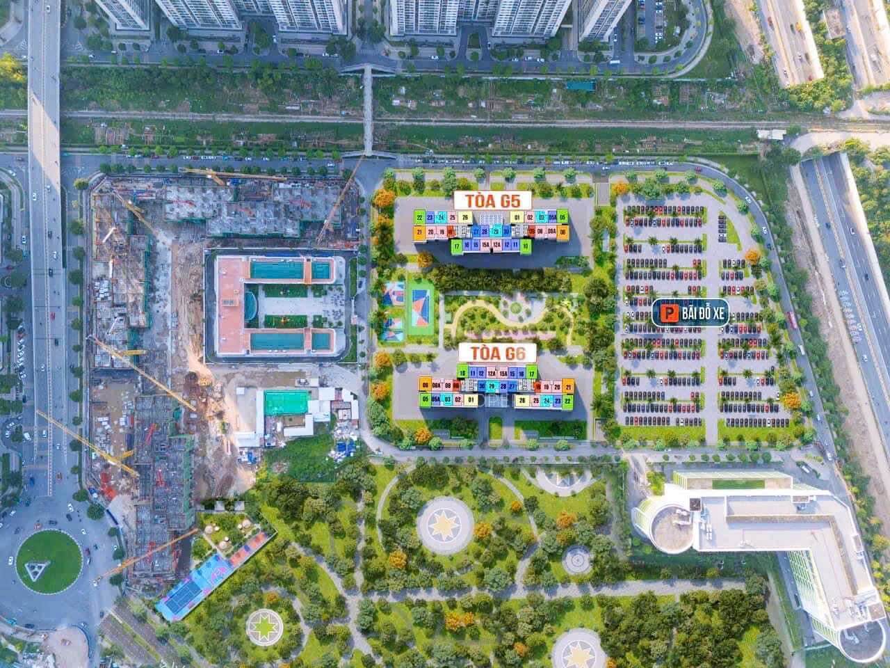 Mặt bằng điển hình G5 G6 Sola Park